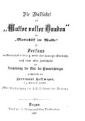 Titelblatt des von Pfarrer Ferdinand Hellweger 1865 herausgegebenen Broschüre zur Belebung der Wallfahrt